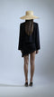 JADE RAW EDGE ASYMMETRIC SKIRT