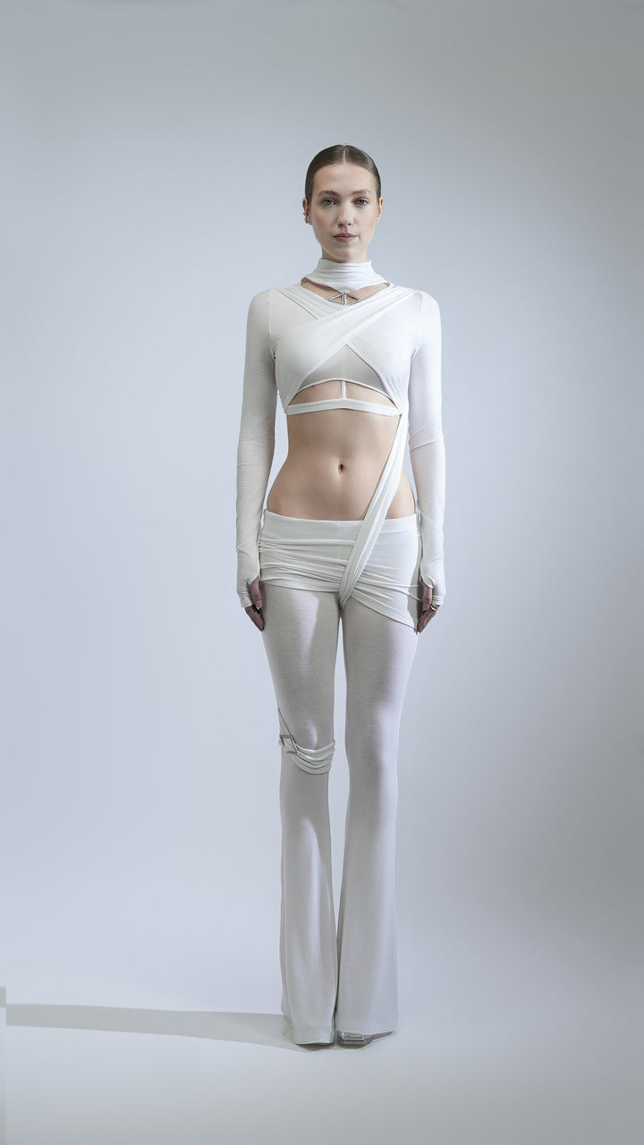 RUE STRAP FLARED PANT