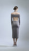 FAYE CUT-OUT MIDI DRESS