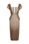 VIOLA HOURGLASS LACING DRESS
