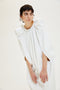 IRIS PADDED SHOULDER DRESS