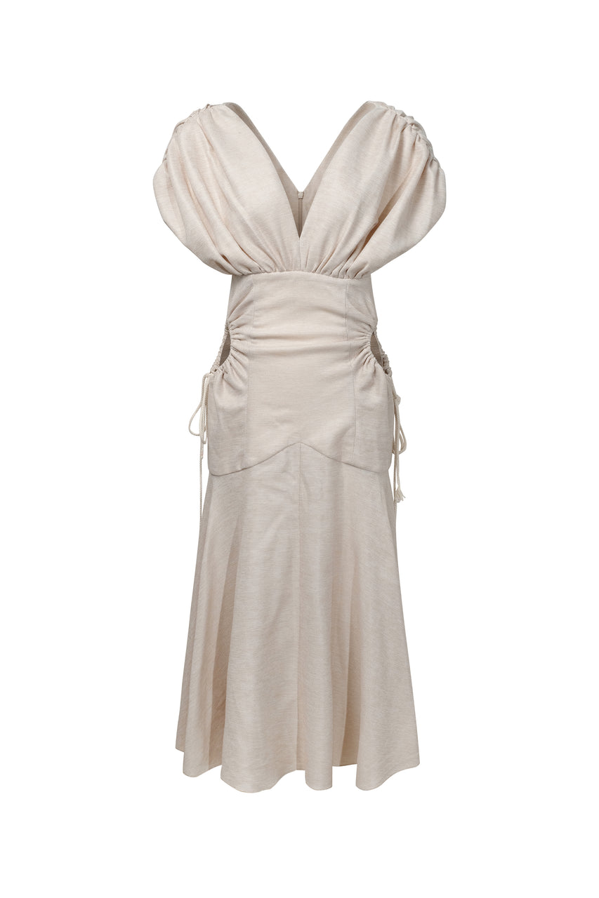 JOSEPHINE CARVED WAIST DRESS